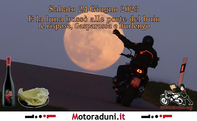 Locandina evento E LA LUNA BUSSO', ALLE PORTE DEL BUIO, LE RISPOSE GASPAROSSA E BURLENGO