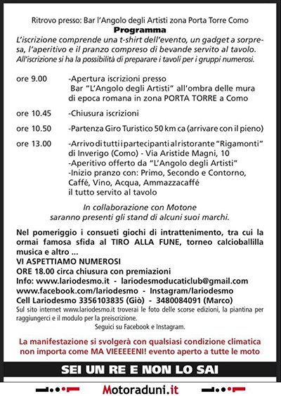 Locandina evento 2 RUOTE PERLA SOLIDARIETÃ 