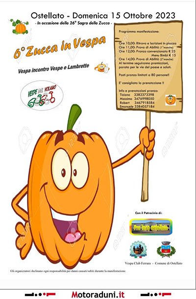 Locandina evento 6° ZUCCA IN VESPA