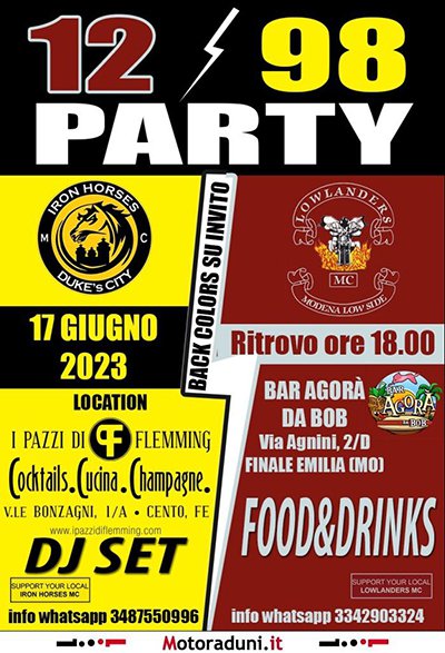 Locandina evento 1298 PARTY