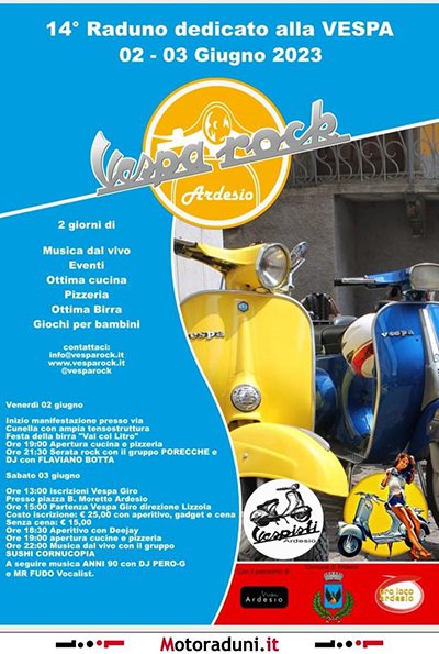 Locandina evento 14° VESPA ROCK