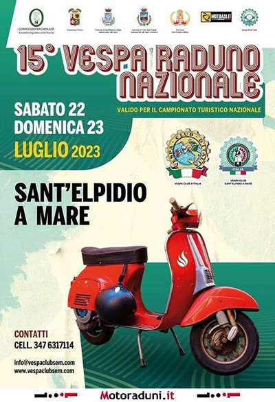 Locandina evento 15° VESPA RADUNO NAZIONALE