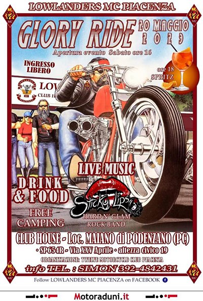 Locandina evento GLORY RIDE 2023