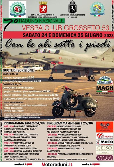 Locandina evento 7° RADUNO NAZIONALE VESPA CLUB GROSSETO 53
