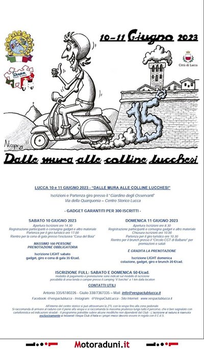 Locandina evento DALLE MURA ALLE COLLINE LUCCHESI