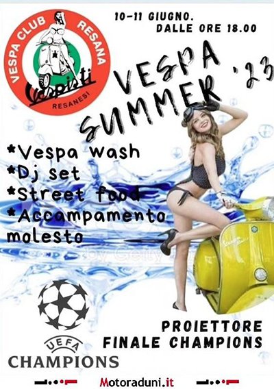 Locandina evento 1° VESPA SUMMER
