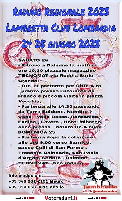 Locandina evento RADUNO REGIONALE 2023