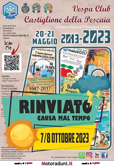 Locandina evento 9° RADUNO NAZIONALE PAESAGGI E SAPORI