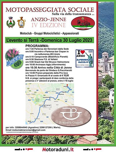 Locandina evento MOTOPASSEGGIATA SOCIALE