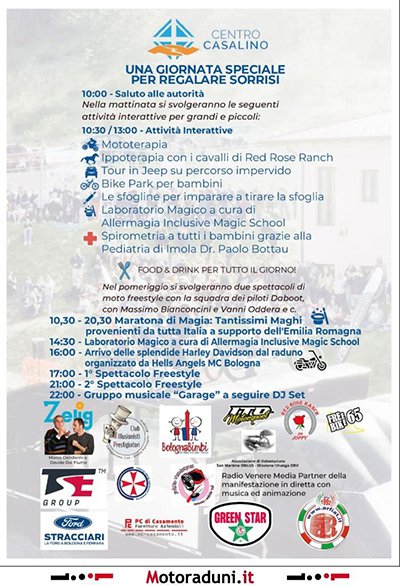 Locandina evento 2^ ED. MOTOTERAPIA & FREESTYLE AL CASALINO