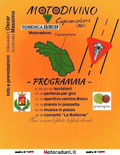 Locandina evento MOTODIVINO