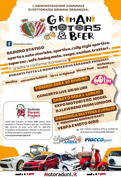 Locandina evento GRIMANI MOTORS & BEER