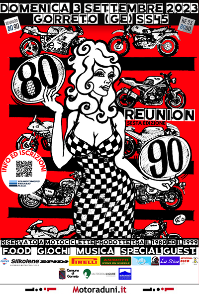 Locandina evento REUNION 80-90 SESTA EDIZIONE