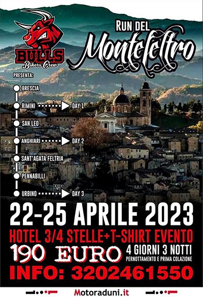Locandina evento RUN DEL MONTEFELTRO
