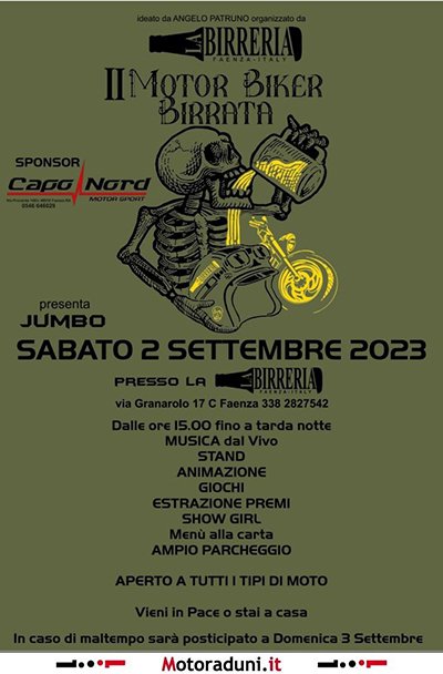 Locandina evento MOTOR BIKER BIRRATA