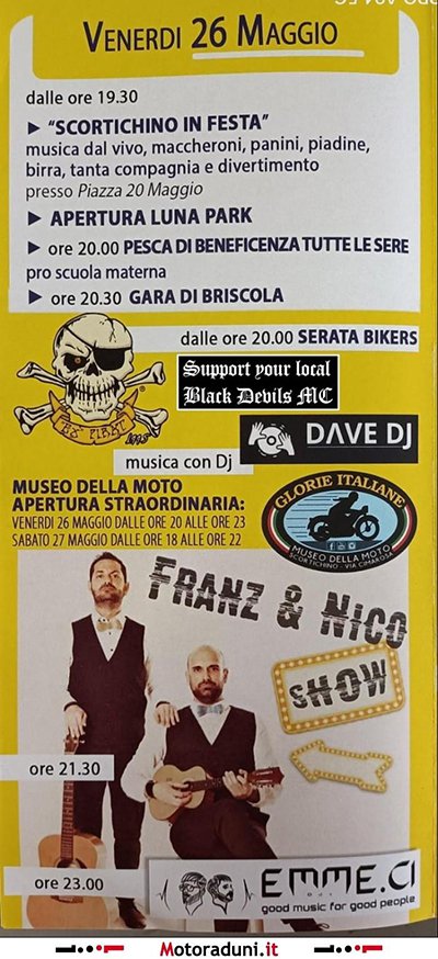 Locandina evento SCORTICHINO IN FESTA
