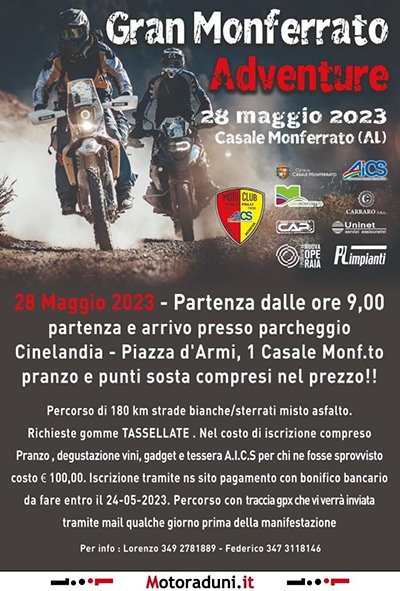 Locandina evento GRAN MONFERRATO ADVENTURE