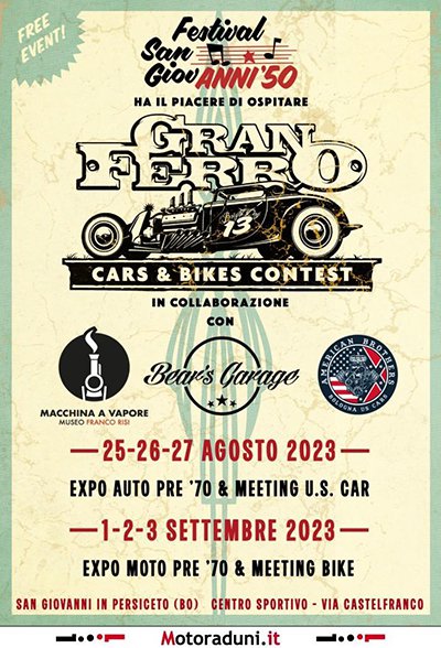 Locandina evento GRAN FERRO CARS & BIKES CONTEST