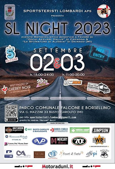 Locandina evento SL NIGHT 2023