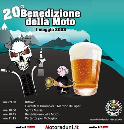 Locandina evento 20° BENEDIZIONE DELLA MOTO