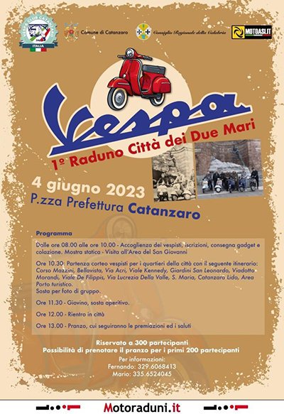 Locandina evento 1° RADUNO CITTA' DEI DUE MARI