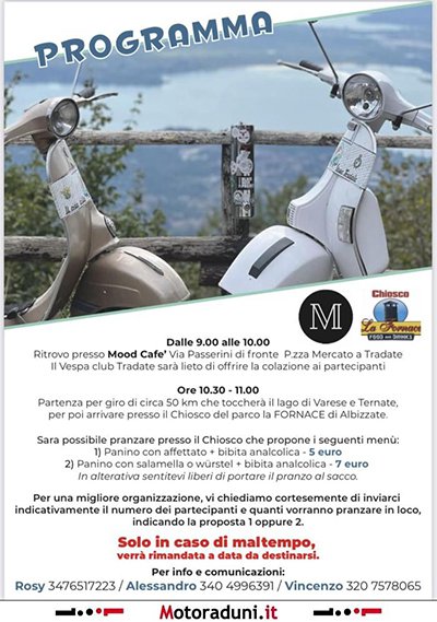 Locandina evento VESPEGGIANDO CON TRADATE
