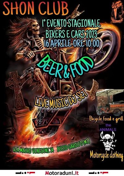 Locandina evento BIKERS E CARS 2023