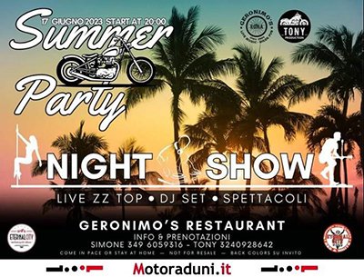Locandina evento SUMMER PARTY