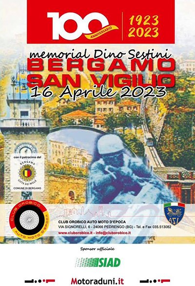 Locandina evento 100^ EDIZIONE BERGAMO SAN VIGILIO