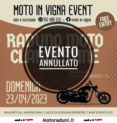 Locandina evento EVENTO ANNULLATO - RADUNO MOTO CLANDESTINE