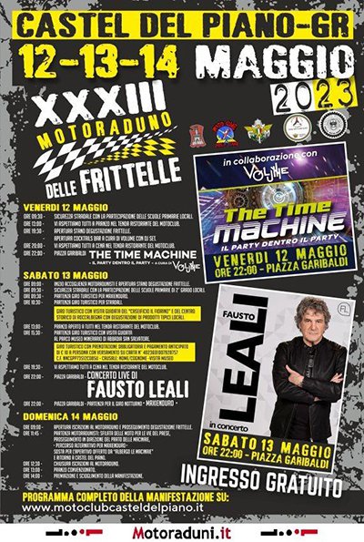 Locandina evento XXXIII MOTORADUNO DELLE FRITTELLE