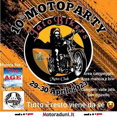 Locandina evento 10° MOTOPARTY