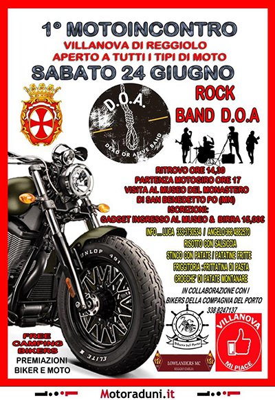 Locandina evento 1° MOTOINCONTRO BENEFICO