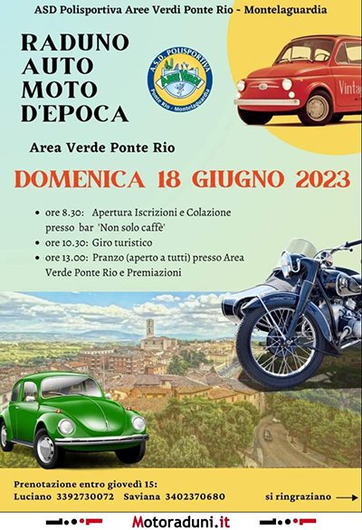 Locandina evento RADUNO AUTO MOTO D'EPOCA