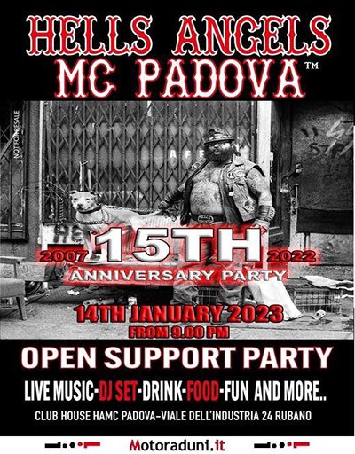 Locandina evento 15TH ANNIVERSARY PARTY