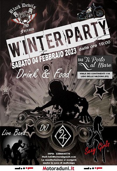 Locandina evento WINTER PARTY 2023