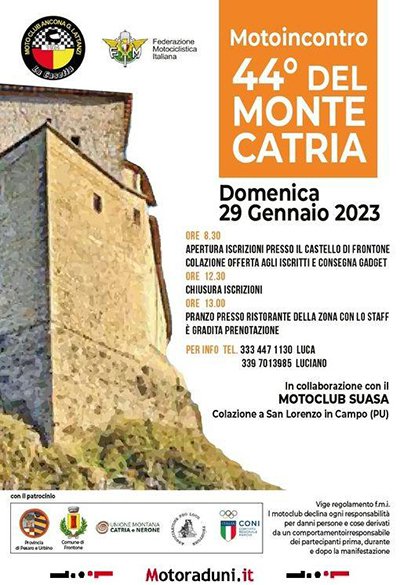 Locandina evento 44° MOTOINCONTRO DEL MONTE CATRIA