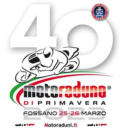 Locandina evento 40° MOTORADUNO DI FOSSANO 2023