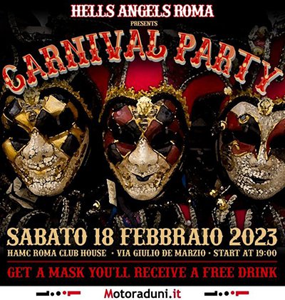 Locandina evento CARNIVAL PARTY
