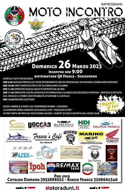 Locandina evento MOTO INCONTRO