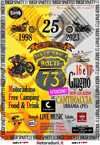 Locandina evento 21° BIKERS PARTY