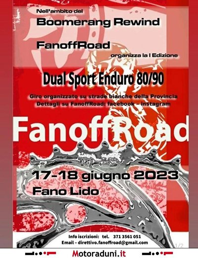 Locandina evento DUAL SPORT ENDURO 80-90 FANOFFROAD