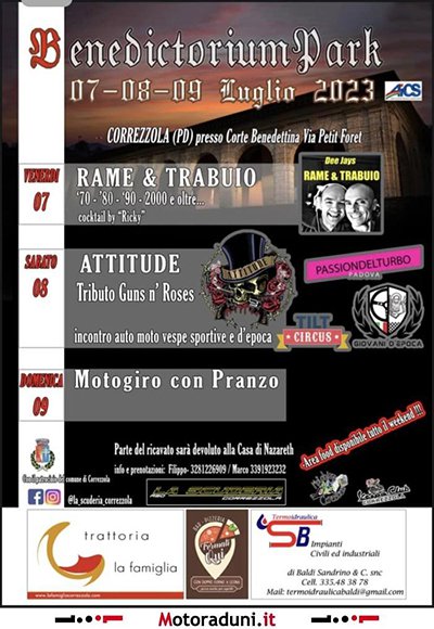 Locandina evento BENEDICTORIUM PARK