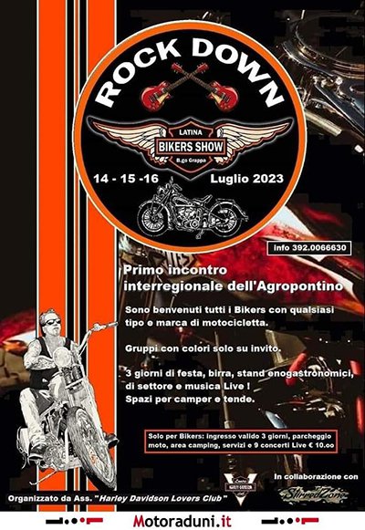 Locandina evento ROCK DOWN BIKERS SHOW