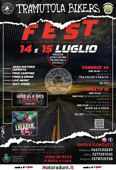 Locandina evento TRAMUTOLA BIKERS FEST