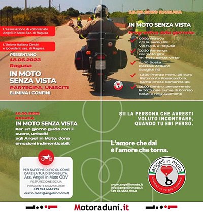 Locandina evento IN MOTO SENZA VISTA