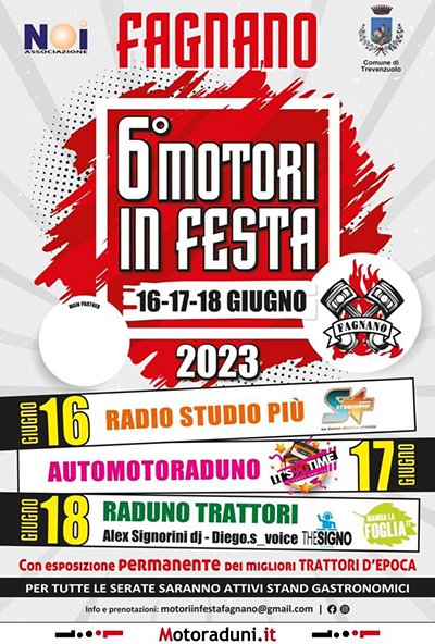 Locandina evento 6° MOTORI IN FESTA