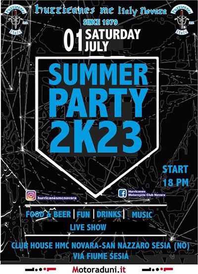 Locandina evento SUMMER PARTY 2K23