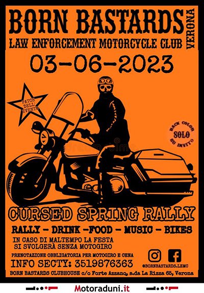 Locandina evento CURSED SPRING RALLY