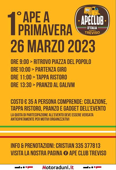 Locandina evento 1° APE PRIMAVERA